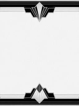 Grayscale Kindle preview of Art deco frame