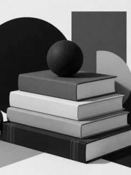 Grayscale Kindle preview of Bauhaus book stack