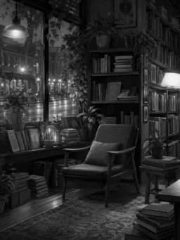 Grayscale Kindle preview of After-hours bookstore