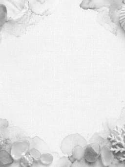 Grayscale Kindle preview of Coastal shell border