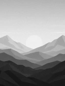 Grayscale Kindle preview of Minimal sun mountains