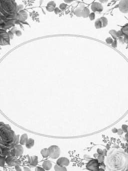 Grayscale Kindle preview of Soft floral monogram space