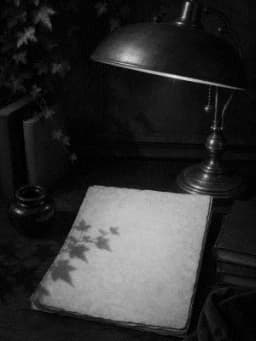 Grayscale Kindle preview of Jade Vellum Academia Desk