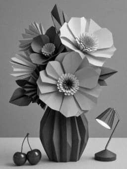 Grayscale Kindle preview of Lacquered Paper Flower Muse