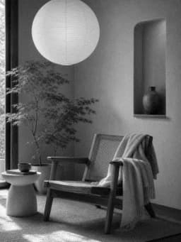 Grayscale Kindle preview of Lantern Japandi Reading Corner