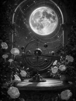 Grayscale Kindle preview of Lapis Moon Garden Orrery