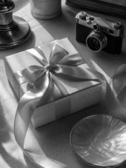 Grayscale Kindle preview of Opal ribbon keepsake desk