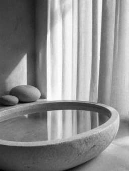 Grayscale Kindle preview of Travertine Water Linen Spa